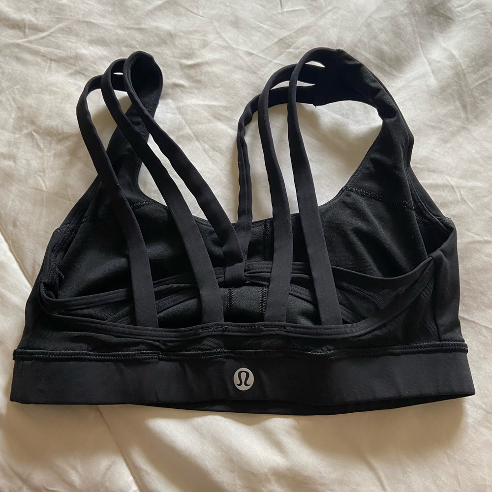 Black Lululemon Strappy Sports Bra